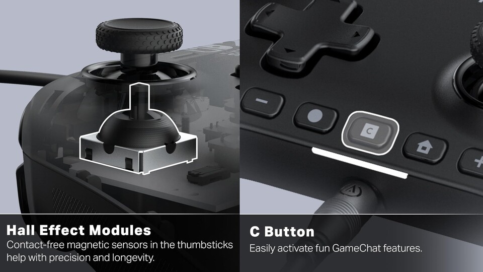 Die Halleffekt-Sticks sind der größte Vorteil, den der PowerA Switch 2 Controller gegenüber dem Original von Nintendo bietet.