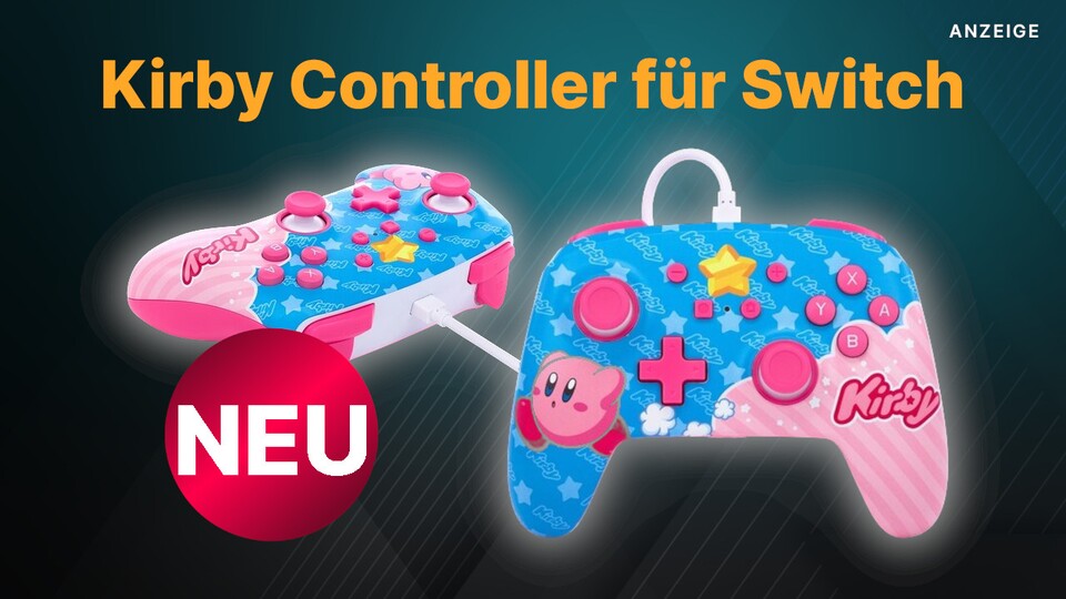 Bei Amazon könnt ihr euch jetzt den neuen, niedlichen Kirby-Controller von PowerA für die Switch holen.