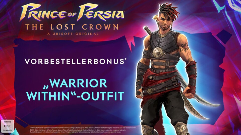 Wenn ihr Prince of Persia: The Lost Crown vorbestellt, bekommt ihr ein Outfit im Warrior-Within-Stil als Bonus.