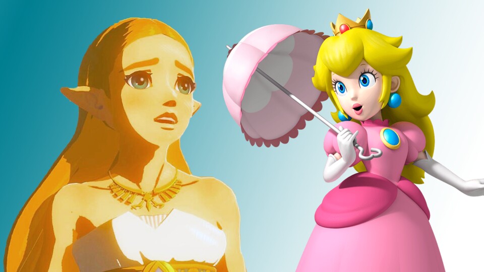 Der Neid steht Prinzessin Zelda ins Gesicht geschrieben. Peach kommt mit ihrer Krone um einiges besser weg.
