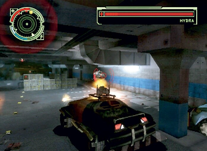 Wer keine Lust darauf hat, sich zu Fuss durchzukämpfen, kann in bestimmten Levels auch Fahrzeuge oder Kampfroboter bemannen. Screen: Xbox