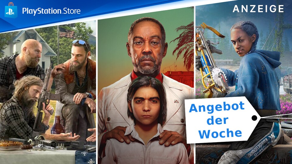 Im PS Store gibt es jetzt gleich drei Far-Cry-Spiele im Angebot der Woche für PS4 und PS5.