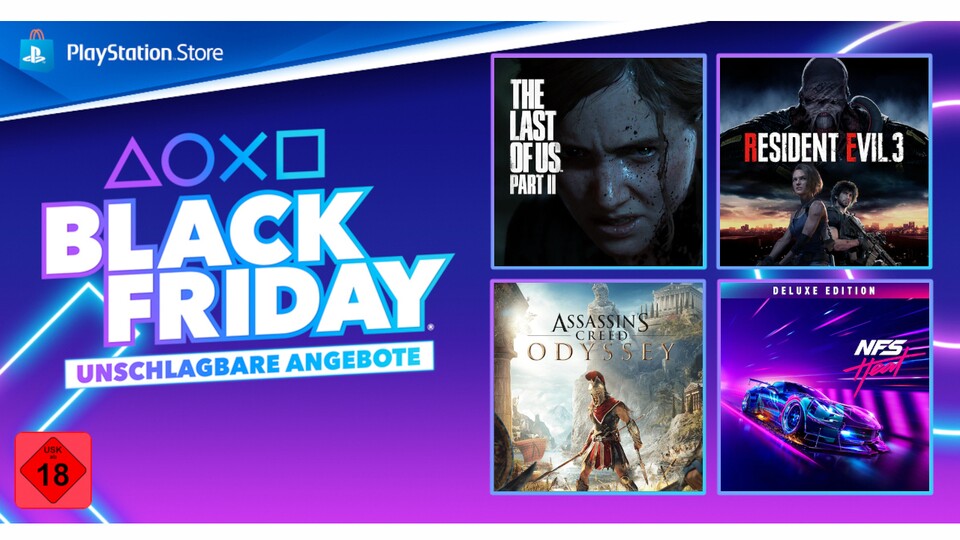 Im Black Friday Sale des PS Store könnt ihr auch für unter 20 Euro noch große PS4-Hits bekommen.