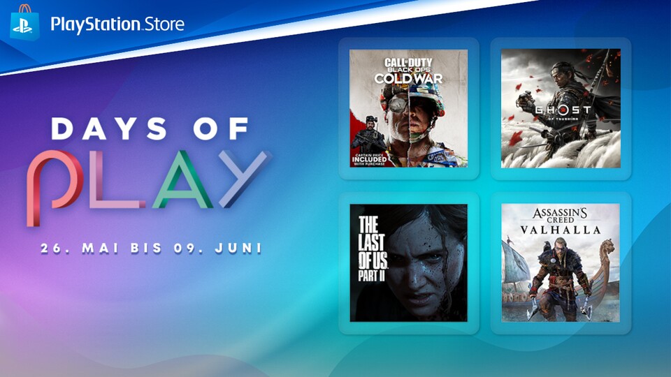 Days of Play gestartet Jetzt 455 Angebote für PS4 & PS5 im PS Store