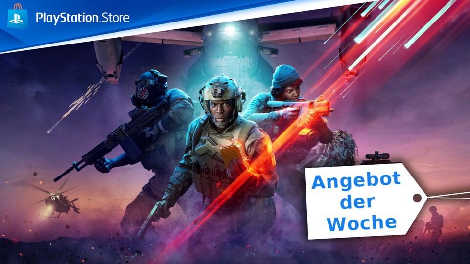 Battlefield 2042 ist das neue Angebot der Woche im PlayStation Store. Den Shooter gibt es sowohl in der PS4- als auch in der PS5-Version günstiger.