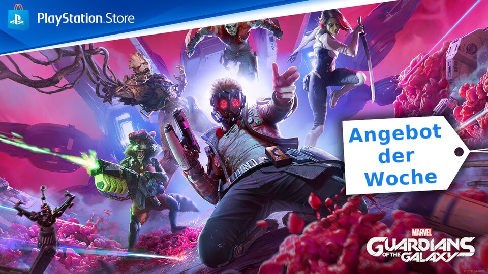 Marvels Guardians of the Galaxy ist das neue Angebot der Woche für PS4 und PS5 im PlayStation Store.