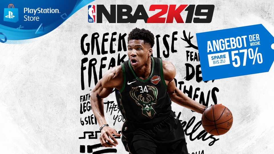 Eine Woche lang gibt es NBA 2K19 im PlayStation Store deutlich günstiger.