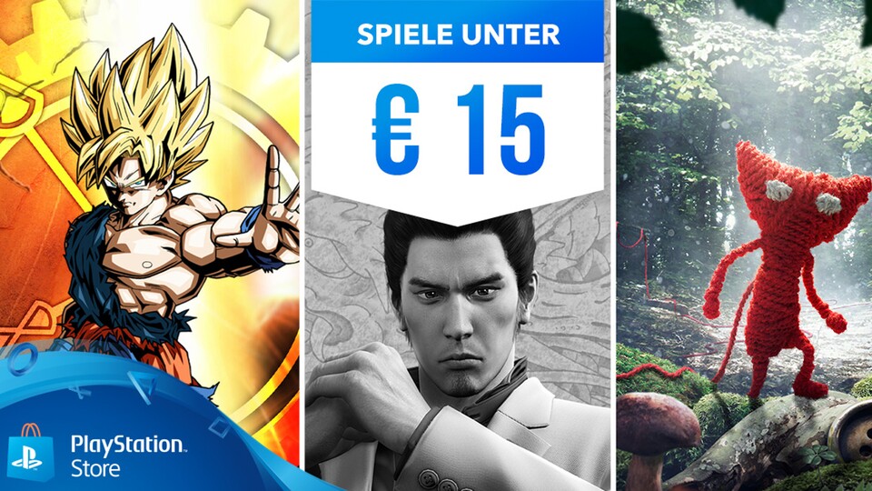 Im PlayStation Store gibt es gerade eine Menge PS4-Spiele für weniger als 15€.