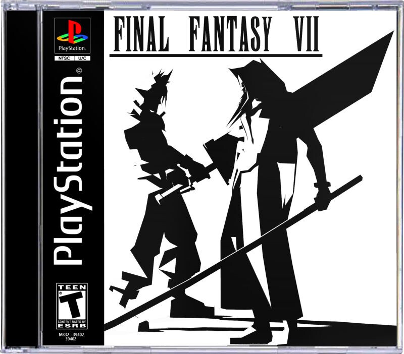 PS1-Klassiker mit neuem Jewel Case-Cover von Ben Nicholas: Final Fantasy VII