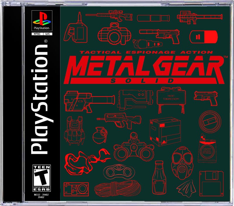 PS1-Klassiker mit neuem Jewel Case-Cover von Ben Nicholas: Metal Gear Solid