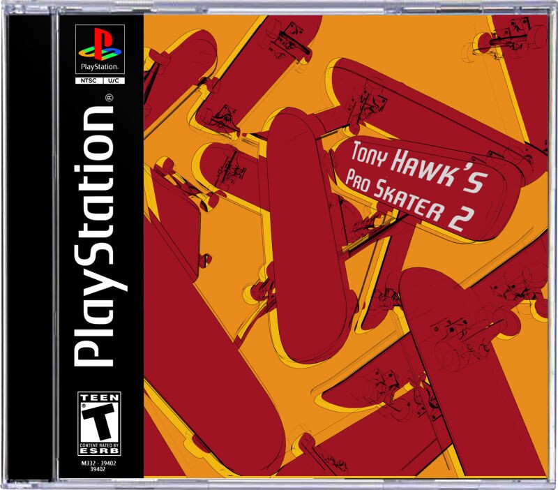 PS1-Klassiker mit neuem Jewel Case-Cover von Ben Nicholas: Tony Hawk's Pro Skater 2