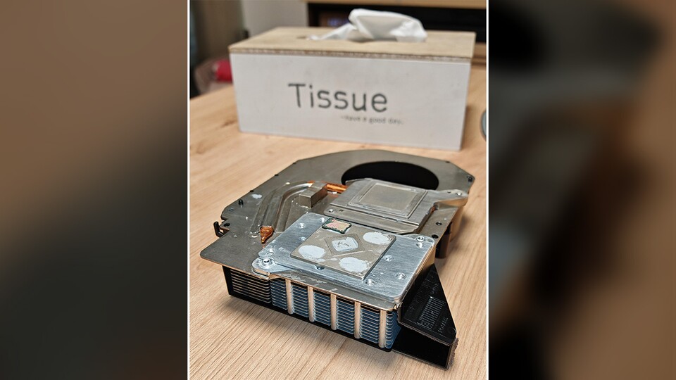 Das ist der Kühler der PS3. Erkennt ihr, was damit nicht stimmt? (Quelle: Fun-Equivalent-7785 Reddit)