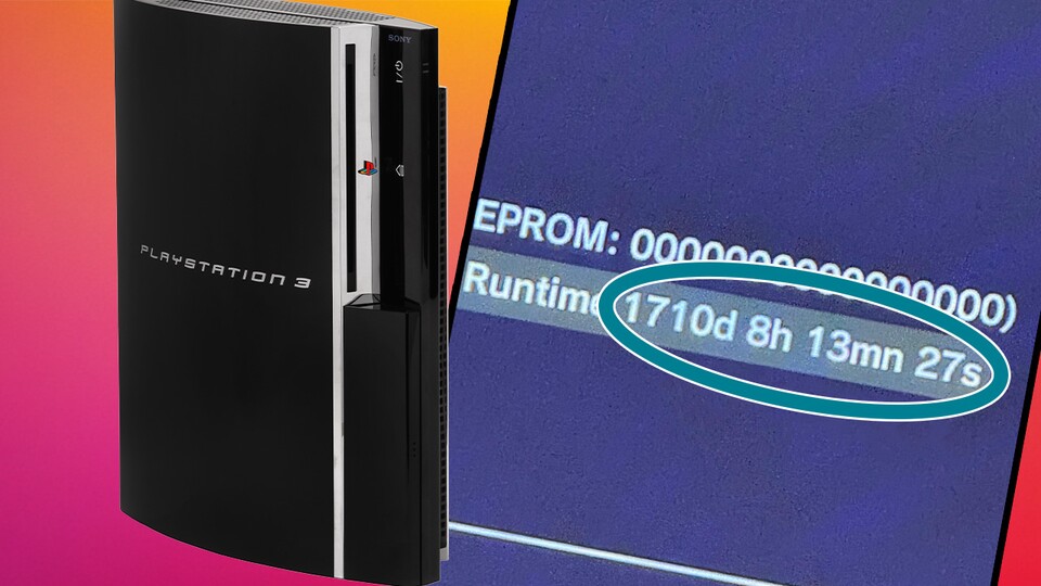 Eine Spielzeit von insgesamt 1710 Tagen wird kaum eine andere PS3 jemals erreicht haben. (Bild: TheRealDestrux Reddit)