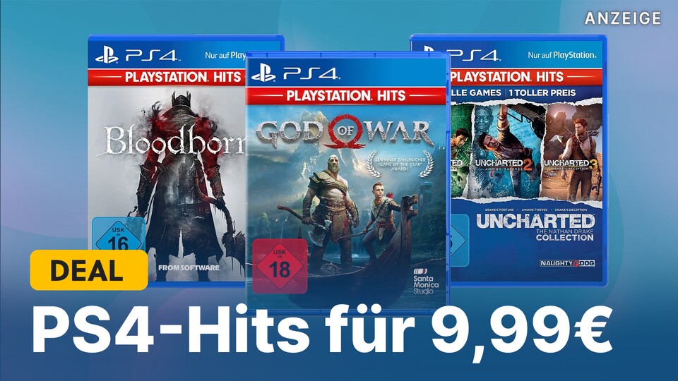 Gerade könnt ihr große PS4-Hits für 9,99€ bei MediaMarkt bekommen, einige sind aber schon fast ausverkauft.