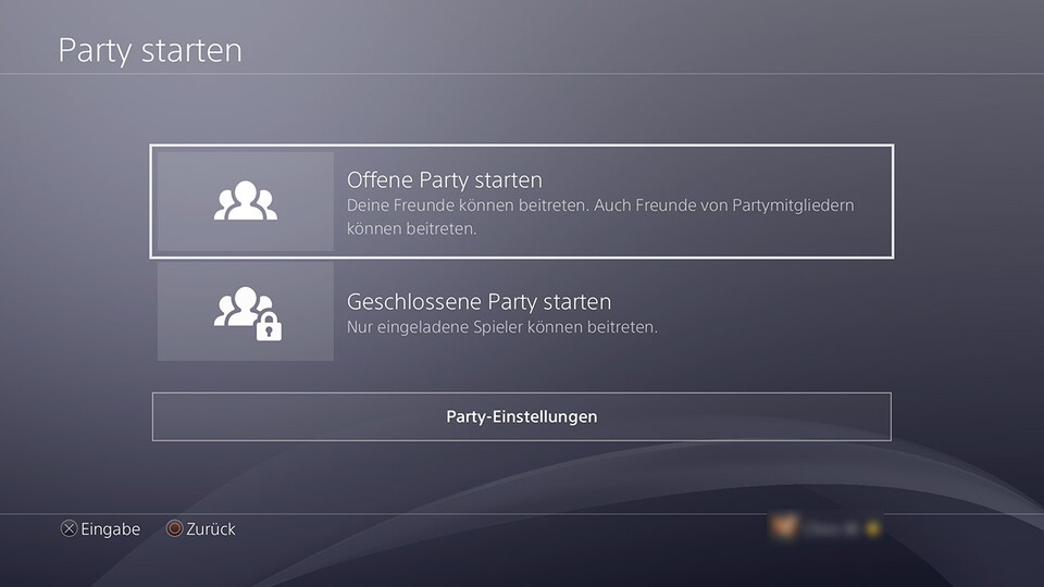 Das Party-Feature wurde deutlich einfacher gestaltet.