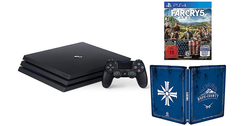 PS4 Pro im Bundle mit Far Cry 5 für 382 Euro.