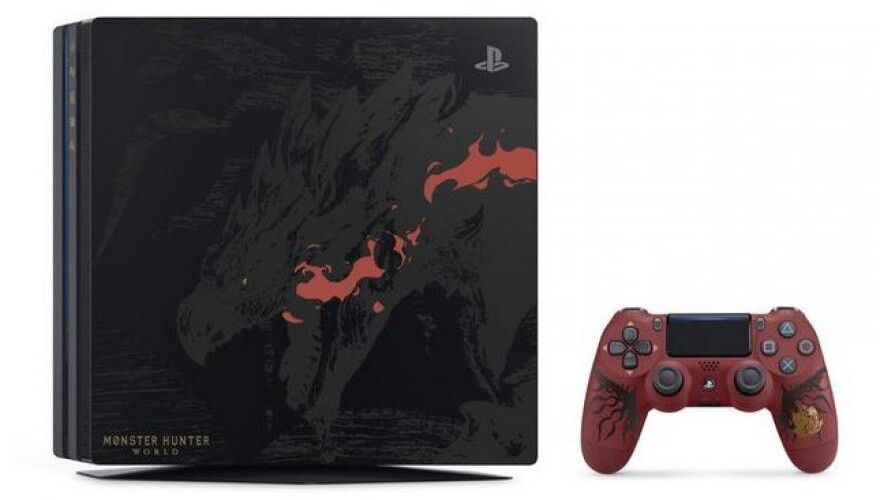 PS4 Pro in der Monster Hunter World Limited Edition.