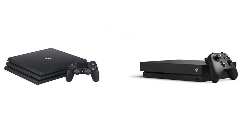 PS4 Pro & Xbox One X haben sich noch nicht vom klassischen Laufwerk verabschiedet.