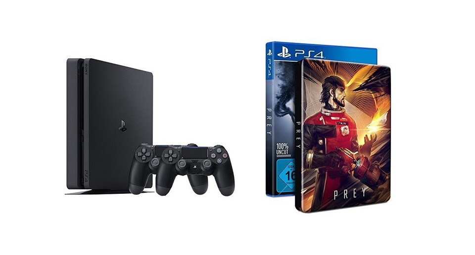 Die PS4 Slim 500 GB gibt es aktuell mit Prey im Bundle.