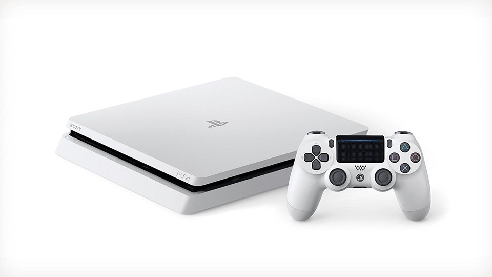 Die PS4 Slim in Weiß gibt es heute im Angebot.