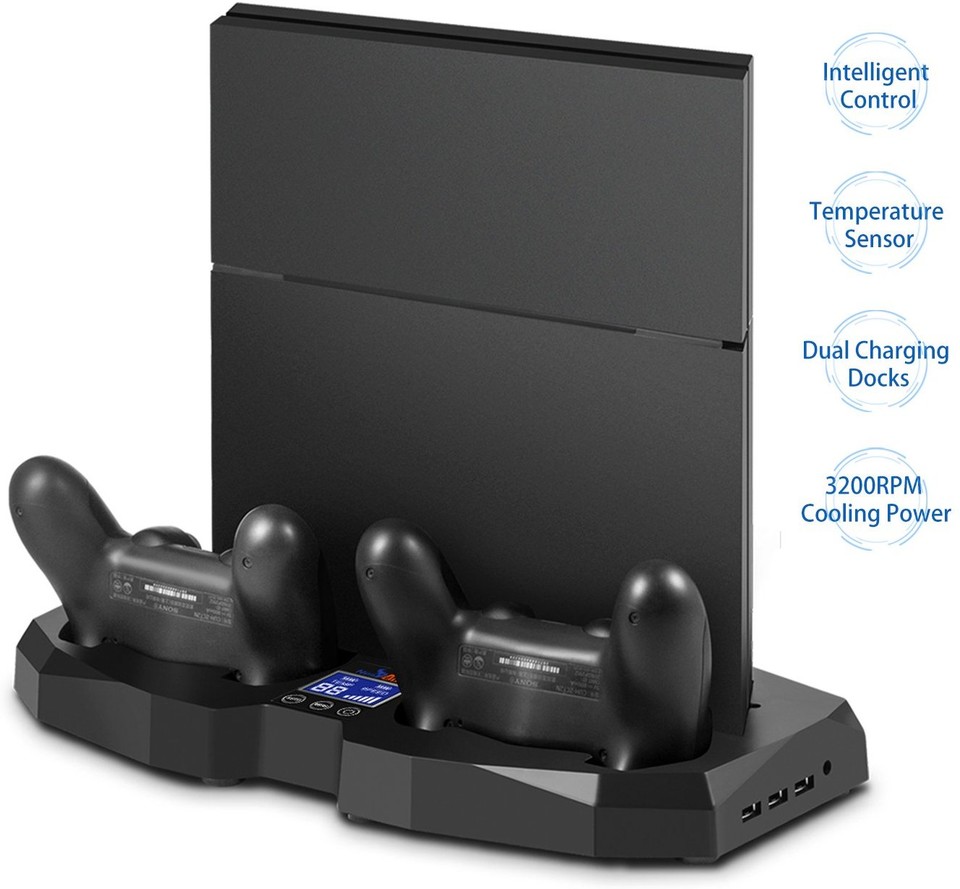 Der Standfuß soll eine Alles-in-Einem-Lösung für Besitzer einer PS4 werden. 