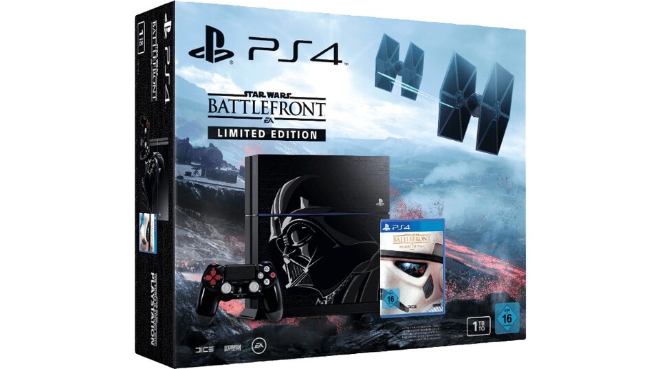 Die originale PS4 im schicken Star Wars Design gibt es aktuell im Angebot.