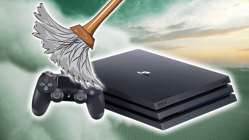 Hin und wieder solltet ihr eure PS4 von Staub befreien.