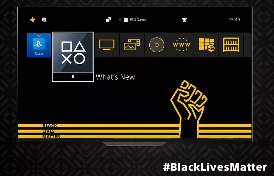 Das Black Lives Matter-Theme für die PS4. 