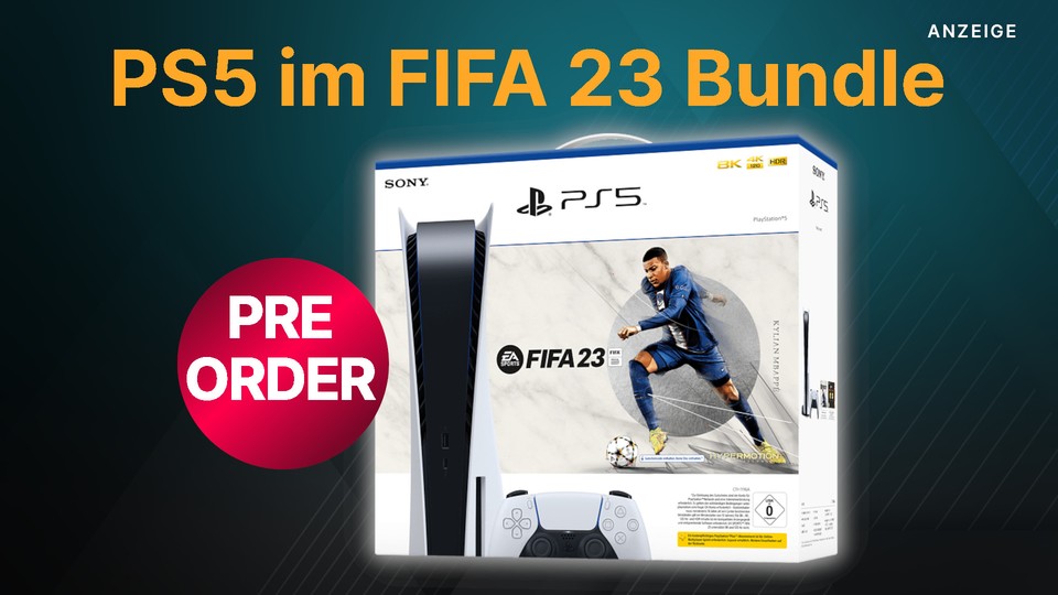 Das Bundle mit der PS5 und FIFA 23 ist jetzt bei MediaMarkt und Saturn bestellbar.