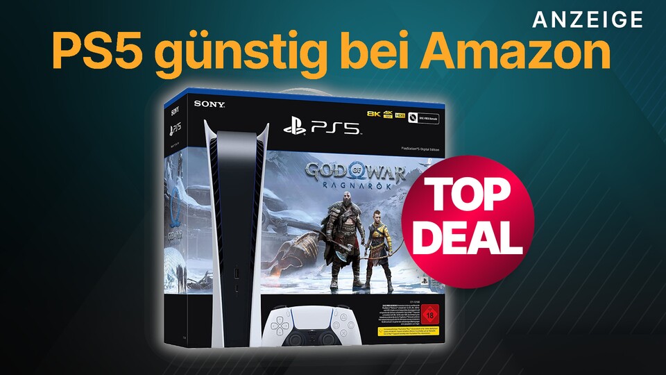 Die PS5 Digital Edition gibts jetzt bei Amazon günstig im Angebot.