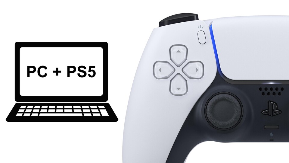 Der PS5-Controller lässt sich auch am PC verwenden.