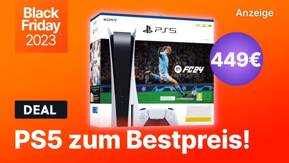 Das PS5 EA Sports FC 24 Bundle gibts jetzt günstig wie nie im Black Friday-Angebot.