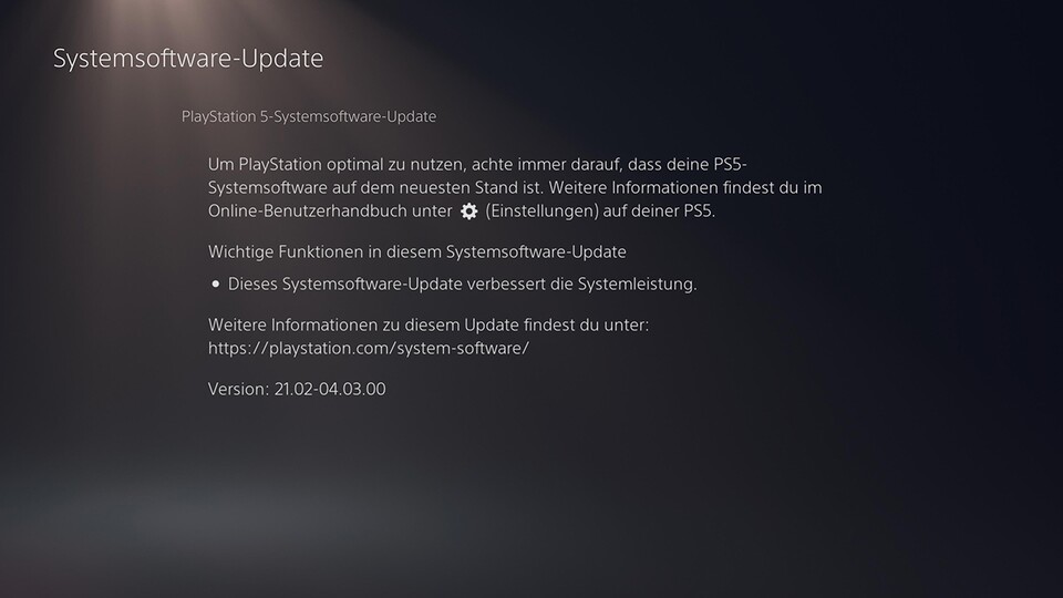 Das ist neu im Update für die PS5.