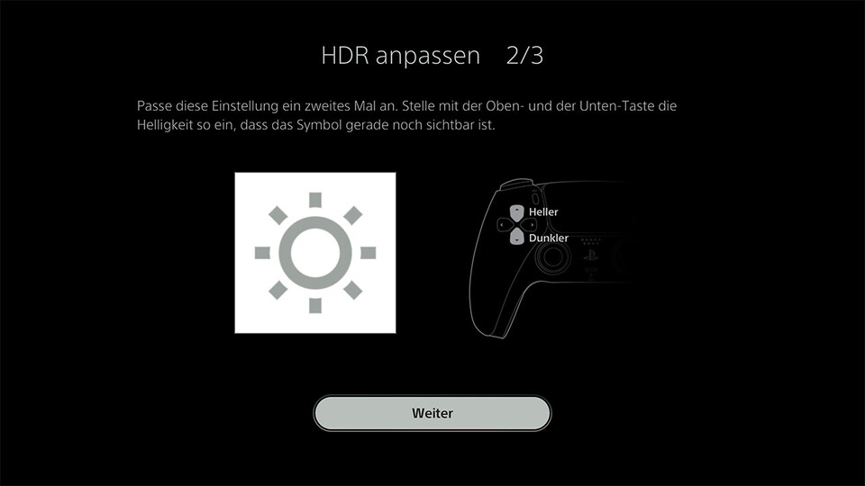Die Helligkeitskalibrierung findet ihr im Bildschirm-Menü eurer PS4 oder PS5.