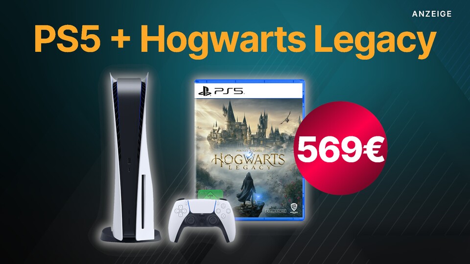 Bei MediaMarkt gibt es jetzt wieder das günstige Bundle mit der PS5 Disc Edition und Hogwarts Legacy.