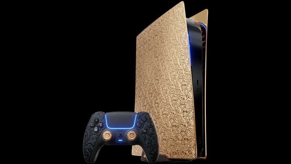 Diese PS5 im Gold-Look von Caviar kostet über 350.000 US-Dollar.