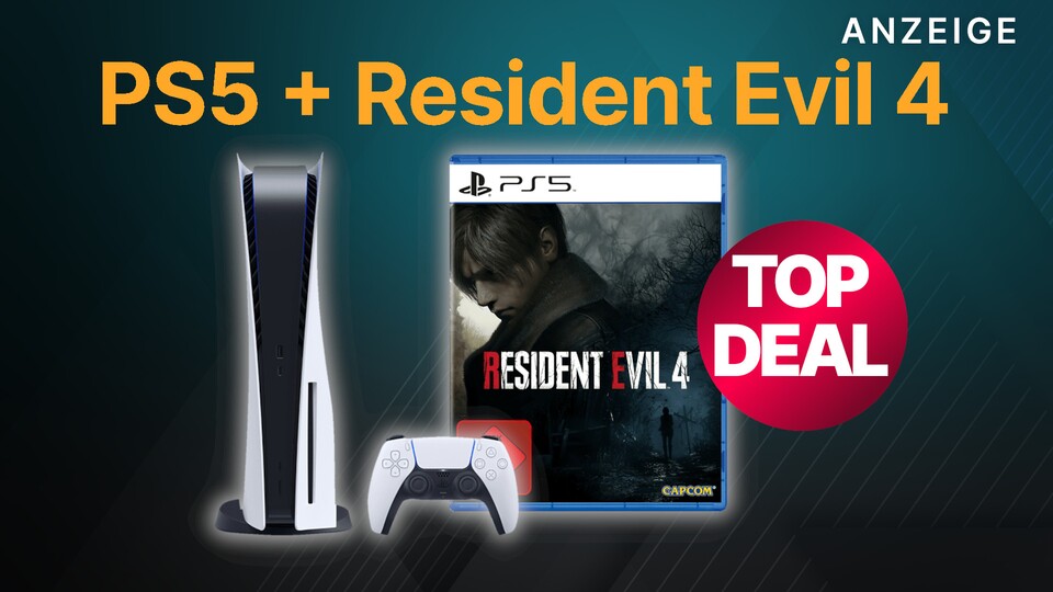 Das Bundle mit der PS5 Disc Edition und Resident Evil 4 bei MediaMarkt ist weiter im Preis gefallen.