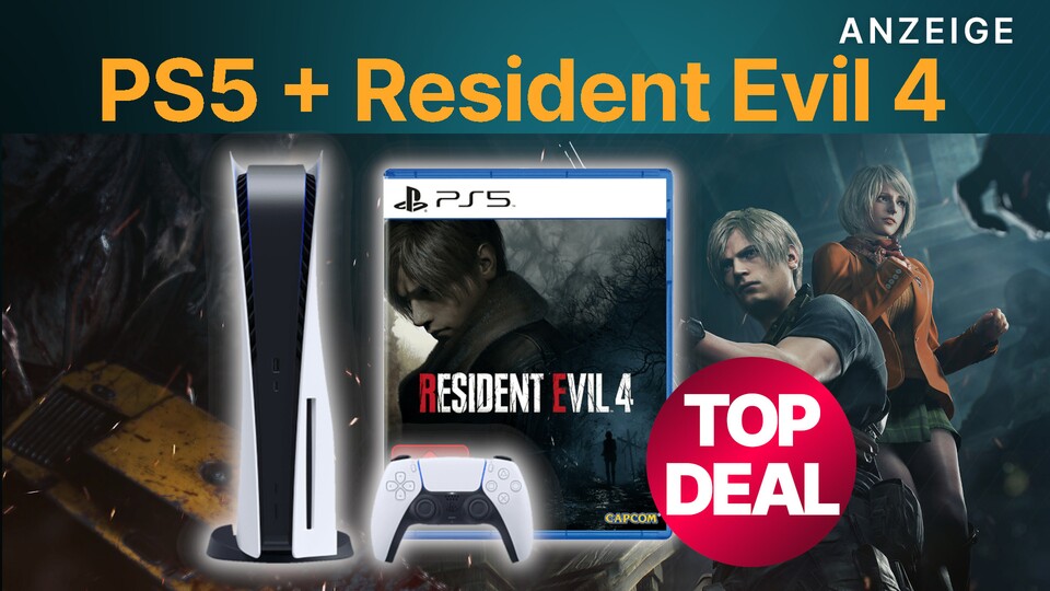 Die PS5 gibts jetzt mit dem Resident Evil 4 Remake zum Toppreis bei MediaMarkt.