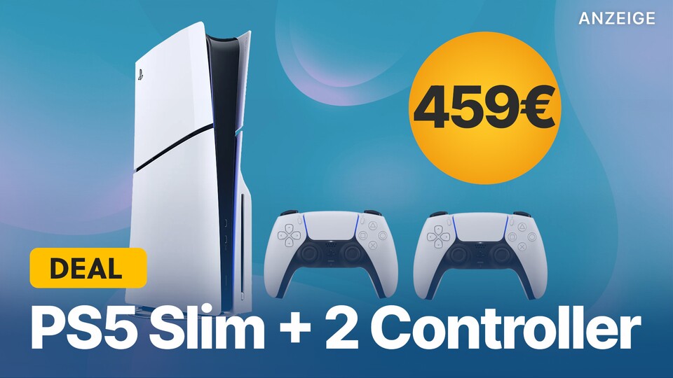 Die PS5 Slim gibts bei eBay gerade mit zwei DualSense Controllern zum absoluten Schnäppchenpreis, vermutlich aber nur für kurze Zeit.