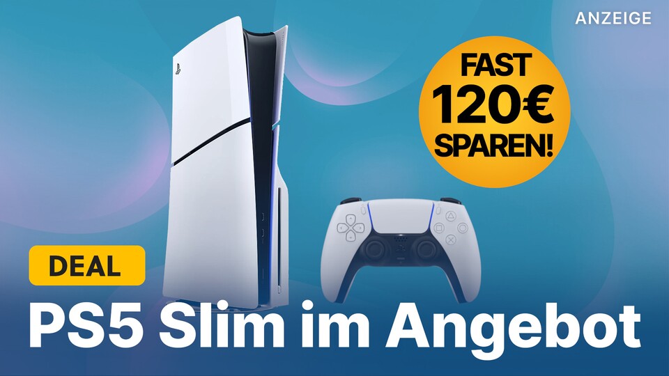 Durch einen Rabattcode könnt ihr euch die PS5 Slim gerade mal wieder so richtig günstig schnappen.