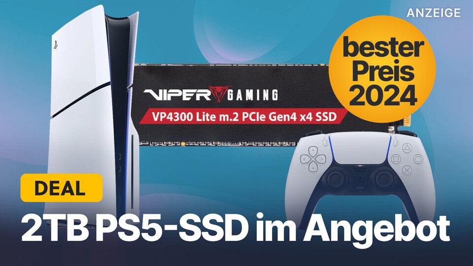 So günstig wie jetzt gab es die Patriot Viper VP4300 Lite PS5-SSD seit dem starken Preisanstieg bei NVMe SSDs in 2023 nicht mehr.