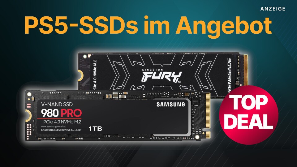 In der Alternate CyberWeek gibt es jetzt PS5-SSDs wie die Samsung 980 Pro und die Kingston Fury Revenge günstig.