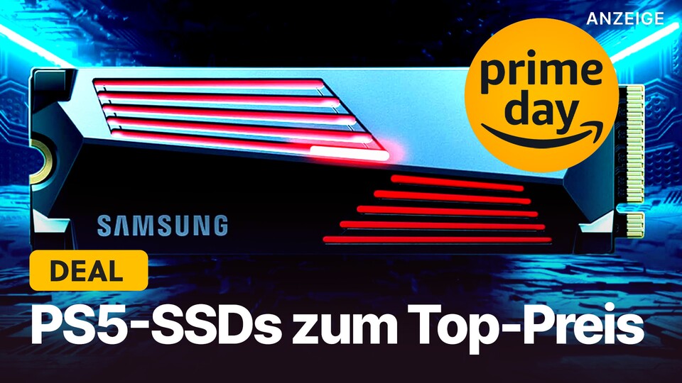 Prime-Mitglieder können bei Amazon gerade eine Menge PS5-SSDs günstig abstauben, darunter High-End-Modelle wie die Samsung 990 Pro, aber auch günstigere SSDs.