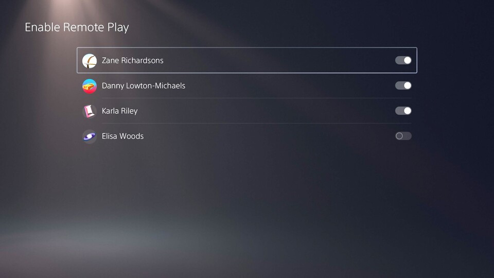 Für alle auf der PS5 befindlichen PSN-Konten kann der Remote Play-Zugriff gesperrt und wieder freigegeben werden.
