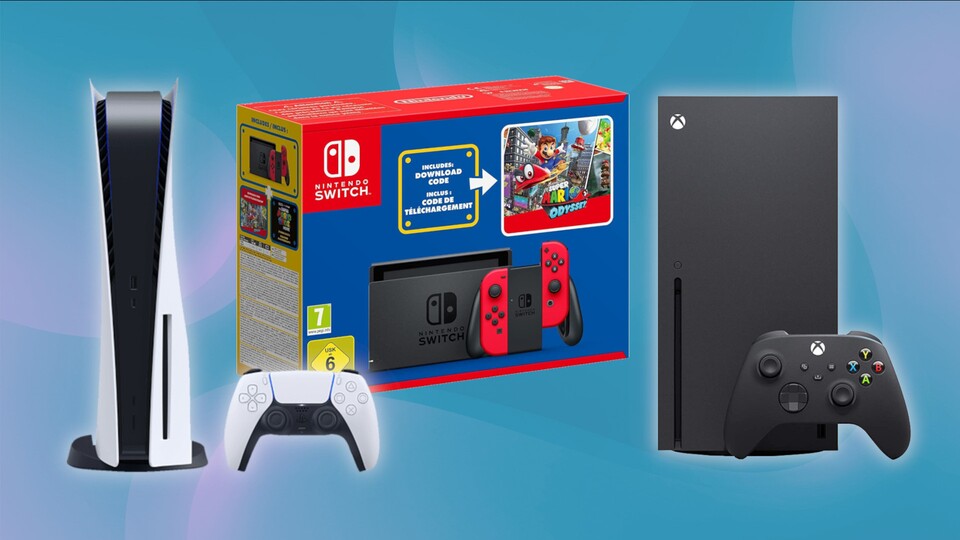 In der Ebay-Gutscheinaktion könnt ihr neben der PS5 auch die Nintendo Switch und die Xbox Series X günstiger bekommen.
