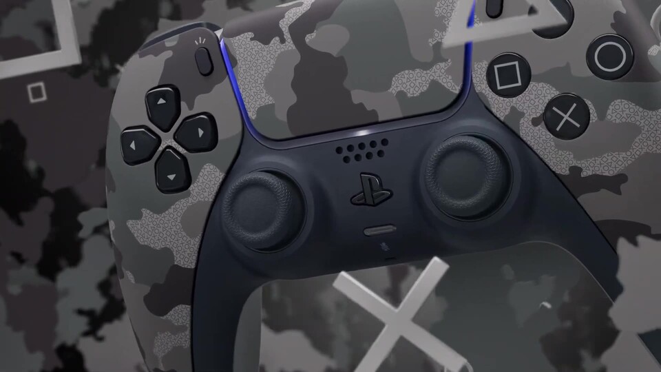 PS5 zeigt die neue Farbcollection Grey Camouflage