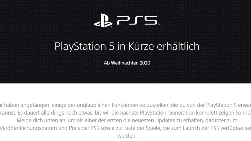&quot;PlayStation 5 in Kürze erhältlich&quot; - eine sehr unglückliche Übersetzung