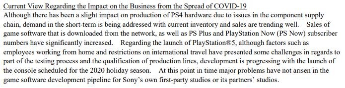Die Passage aus dem aktuellen Geschäftsbericht von Sony gibt Entwarnung für den Release der PS5. 