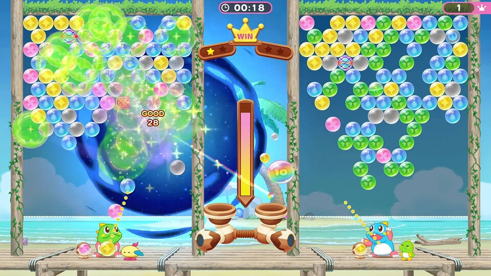 Mit Puzzle Bobble Everybubble! kehrt die seit rund 30 Jahren existierende Puzzlespielreihe zurück.