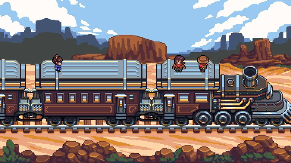 Das RPG setzt auf einen charmanten Pixel-Look.